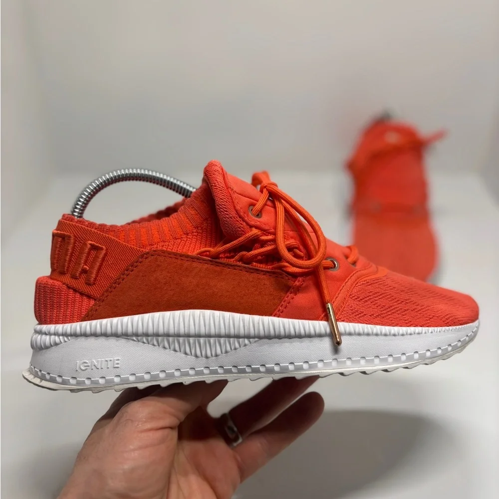 Puma Ignite Flash Evoknit Running Shoes Women's Size 9 Orange Knit Athletic Shoe - Picture 12 of 13